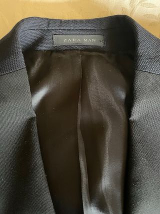 Traje Zara Azul Marino y Negro Hombre