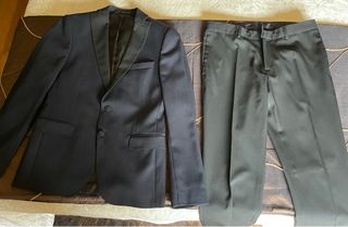 Traje Zara Azul Marino y Negro Hombre