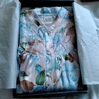 Camisón seda Tre Fiori estampado floral