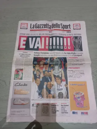 Gazzetta dello Sport Milan 7 Champions