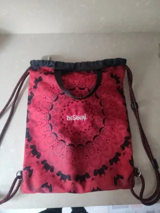 Mochila Desigual Roja Estampada