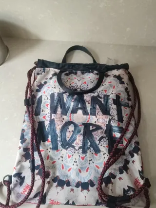 Mochila Desigual Roja Estampada