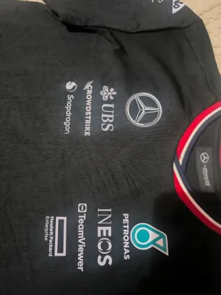Camiseta Mercedes F1 Negra