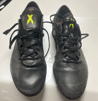 Botas de fútbol Adidas X Negras y Amarillas