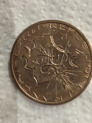 Moneda 10 Francos Repubblica Francese 1977