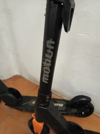 2 Patinetes Infantiles Negro/Naranja