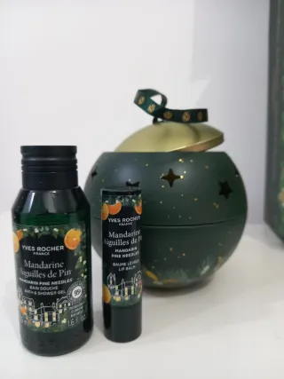 Portacandele Yves Rocher verde oro