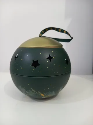 Portacandele Yves Rocher verde oro