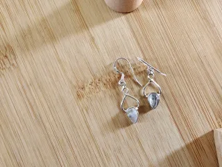 Pendientes Plata y Piedra Luna