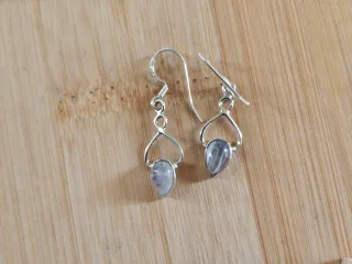 Pendientes Plata y Piedra Luna