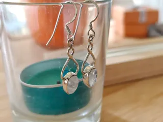 Pendientes Plata y Piedra Luna