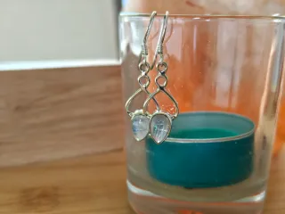 Pendientes Plata y Piedra Luna