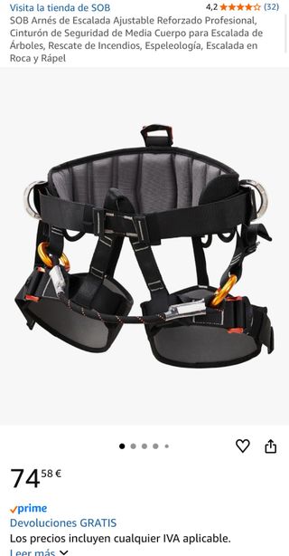 Arnés de Escalada Profesional SOB