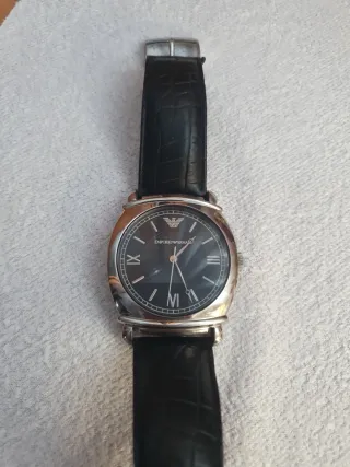 Reloj Emporio Armani Negro/Plata Poco Uso