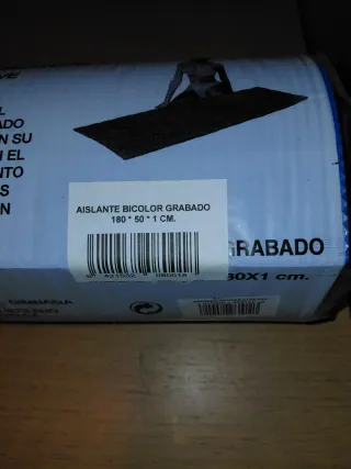 Esterilla Gimnasia Bicolor Grabado 180x50x1cm