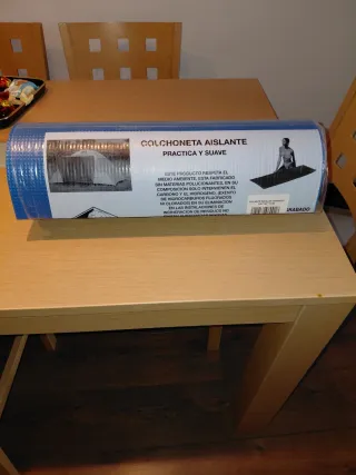 Esterilla Gimnasia Bicolor Grabado 180x50x1cm