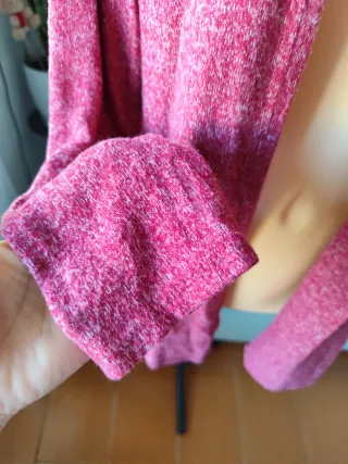 Cárdigan abierto burdeos talla única