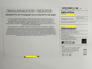 MacBook M3 Pro 18 Gb RAM 14”Teclado España