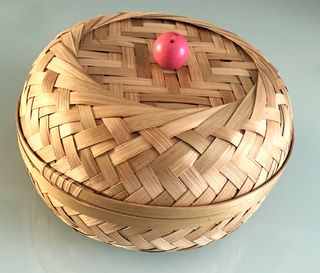 Cesto Hokrubba Ikea bambù intrecciato a mano