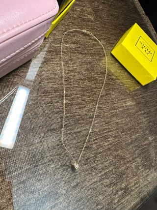 Gargantilla Oro 9k Chatón Brillante Evie Siglo XXI