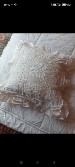 Cuscino decorativo in pizzo