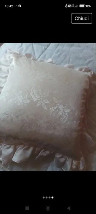 Cuscino decorativo in pizzo