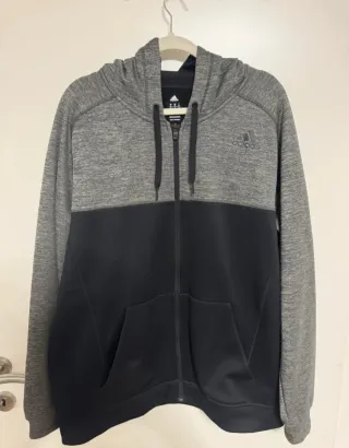 Chaqueta Adidas gris y negra