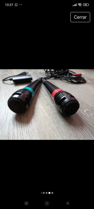 2 Micrófonos SingStar PS2