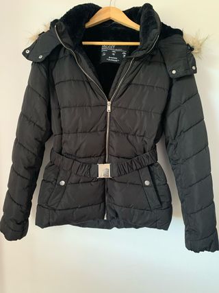 Abrigo Stradivarius XL Negro Mujer