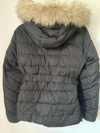 Abrigo Stradivarius XL Negro Mujer