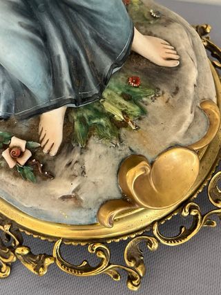 Lampada Scultura Capodimonte Donna