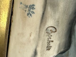 Lampada Scultura Capodimonte Donna