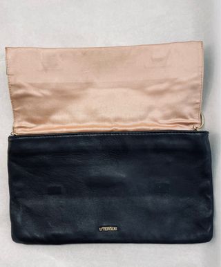 Bolso Clutch Uterqüe Rosa y Negro