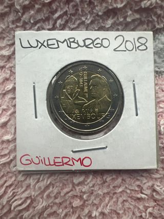 Moneda Luxemburgo 2018 Guillermo