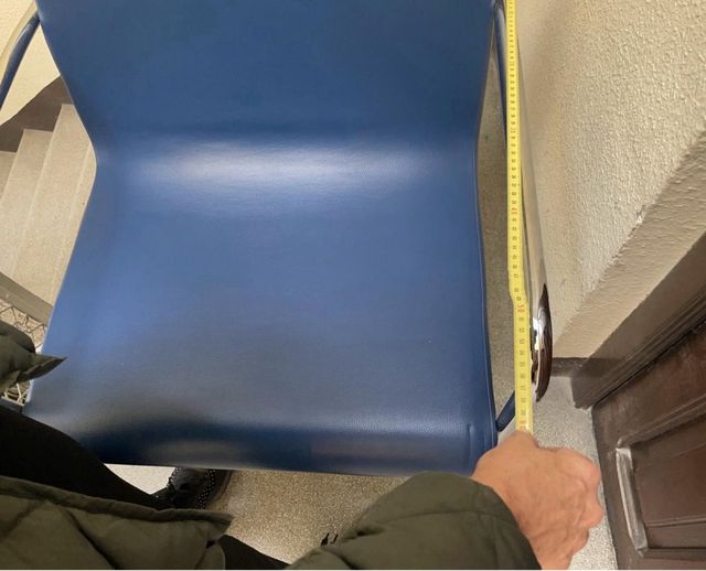 4 sillones de diseño, marca INCLASS azul cromo