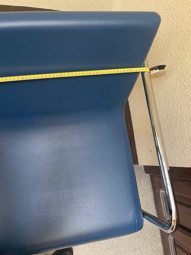 4 sillones de diseño, marca INCLASS azul cromo