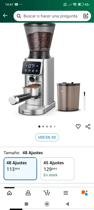 Molinillo de café amzchef CG209