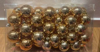 Palline di Natale Oro - Set da 45