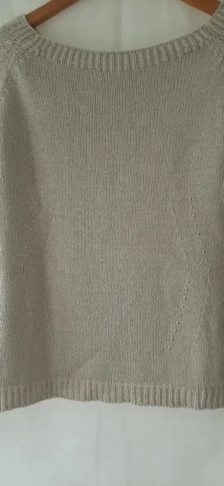 Jersey de punto beige