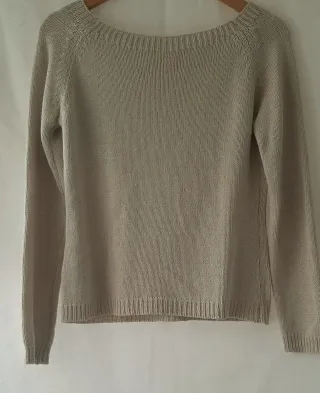 Jersey de punto beige