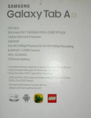 Samsung Galaxy Tab A6 Bianco Completo