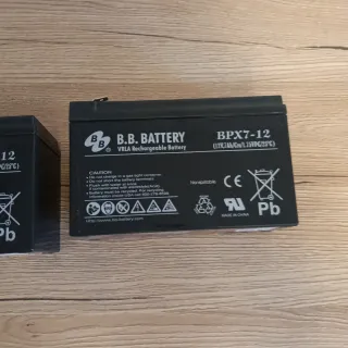 2 Batterie Ricaricabili B.B. BPX7-12