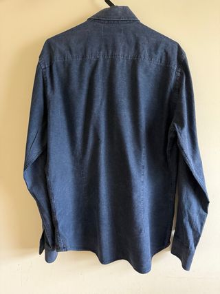 Camisa Mango Azul Tamanho M