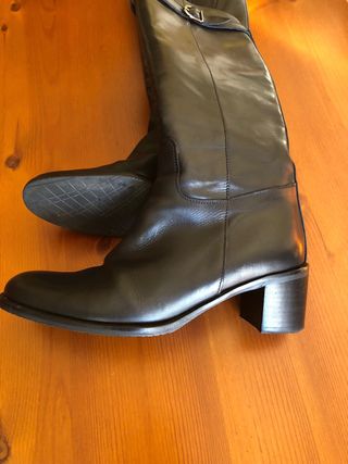 Botas Altas de Piel para Mujer Talla 38.5