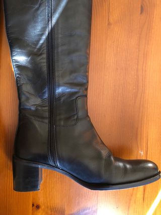 Botas Altas de Piel para Mujer Talla 38.5