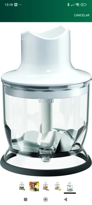 Picadora Braun para batidora