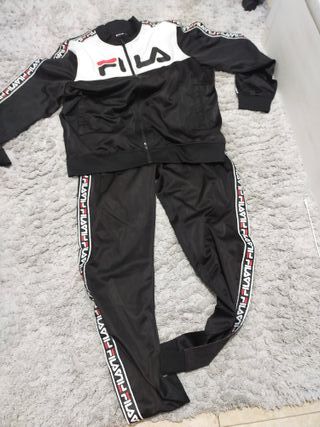 Chándal Fila Hombre XXL Negro/Blanco Nuevo