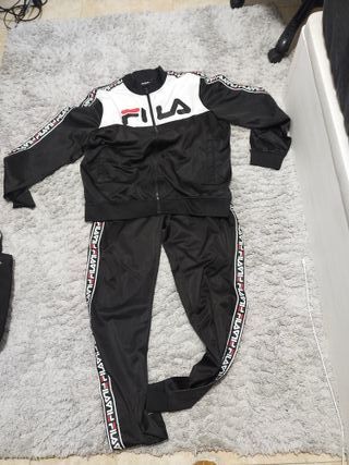 Chándal Fila Hombre XXL Negro/Blanco Nuevo