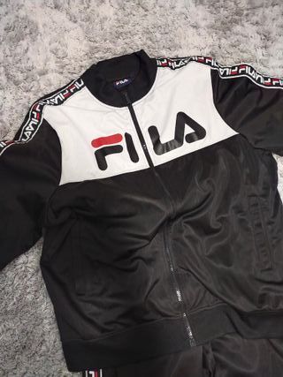 Chándal Fila Hombre XXL Negro/Blanco Nuevo