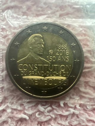 Moneda 2€ Luxemburgo 2018 Constitución
